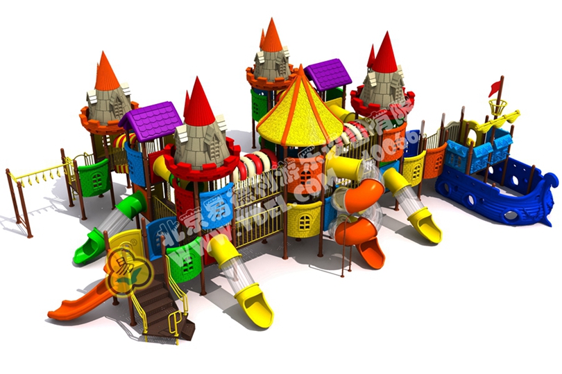 幼（yòu）兒園戶外（wài）兒童城（chéng）堡滑（huá）梯一