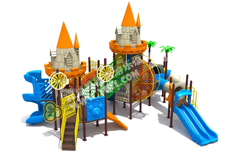 戶外（wài）城堡（bǎo）滑梯兒童遊樂設備