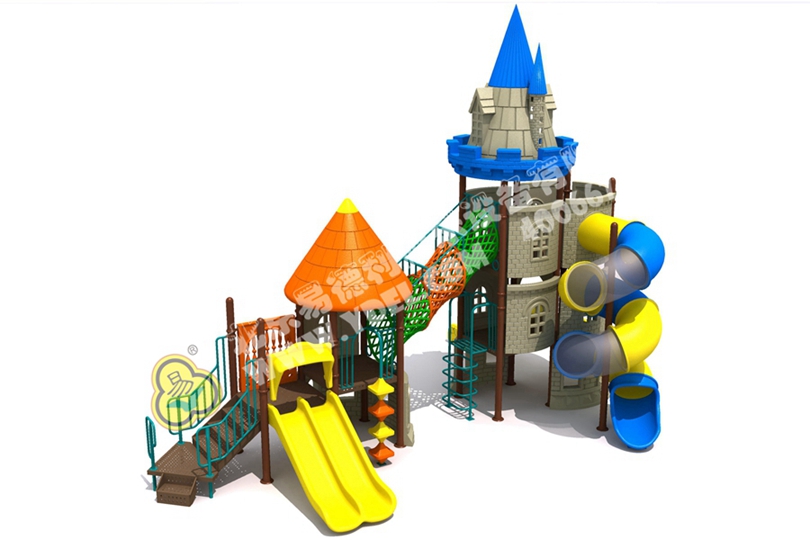 小型幼兒園城堡（bǎo）滑梯五
