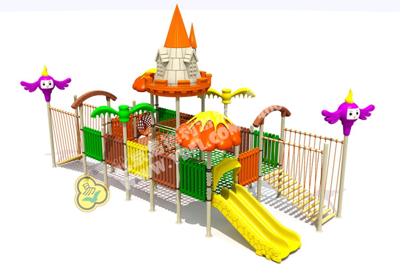 廣西幼兒園戶外兒童城堡（bǎo）滑梯