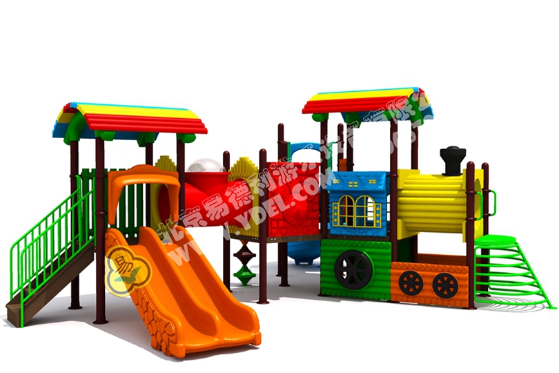 戶外火（huǒ）車頭（tóu）模型滑梯六