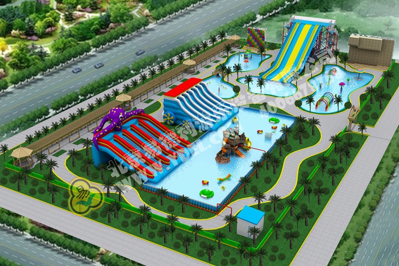 戶外大型水（shuǐ）上遊樂園設備設計