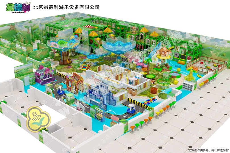 雲南曲靖叢林主題淘氣堡設備