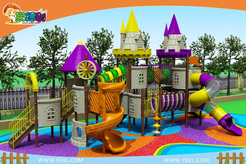 戶外兒童（tóng）組（zǔ）合城堡滑梯1