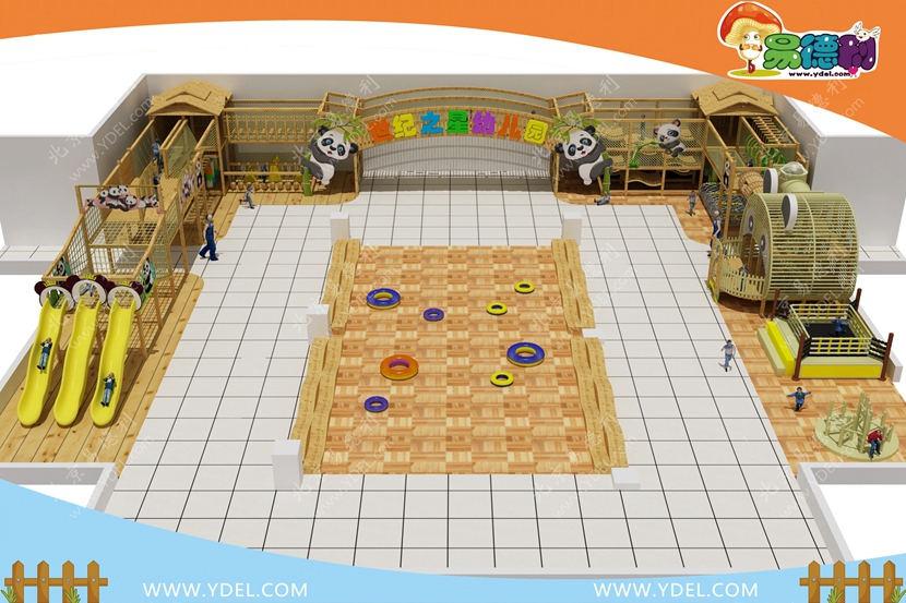 幼兒園戶外爬（pá）網樂園整體規劃