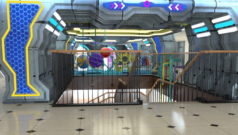 室（shì）內兒童（tóng）淘氣堡樂園分層設計