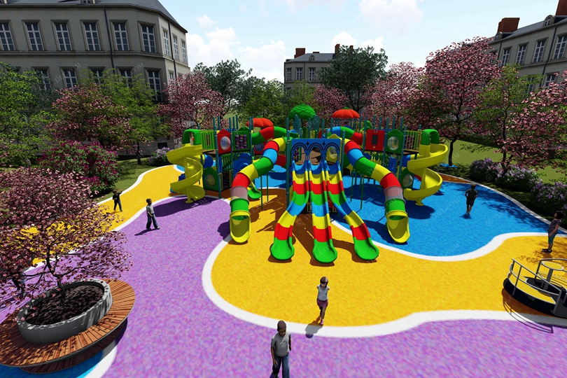 社區兒童組（zǔ）合滑梯（tī）設（shè）備