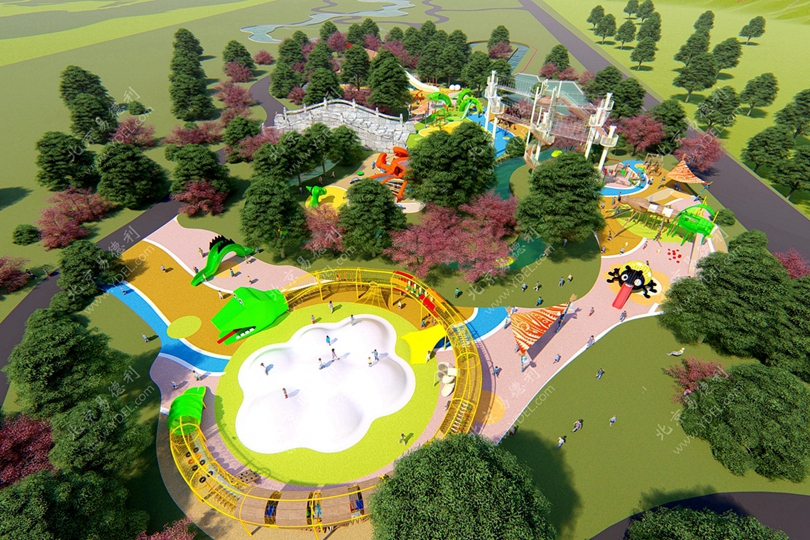 戶外兒童遊樂場整體規劃