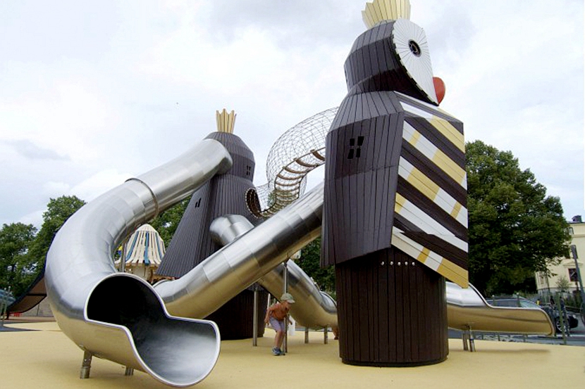 兒童遊樂園不鏽鋼滑梯非標定製