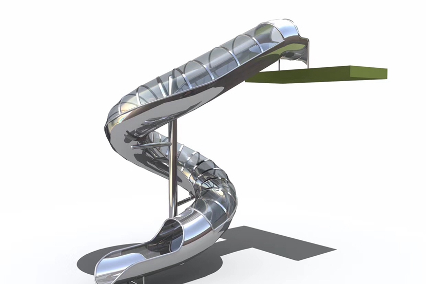 不鏽鋼封閉式螺旋滑梯